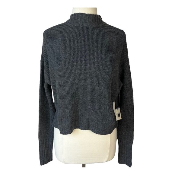 Arizona Sweater Womens Large Gray New High Neck Soft Size - Picture 1 of 9